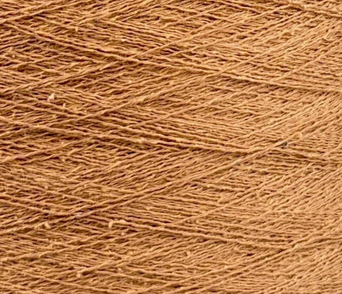 Toscano S.r.L. Art. Spezz 852 Nm 2/34 – Garn aus Seide, Baumwolle und Viskose col. 915 Karamell